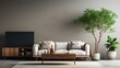 Minimalist style home interior design of modern living room