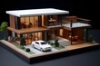 miniature modern style house building