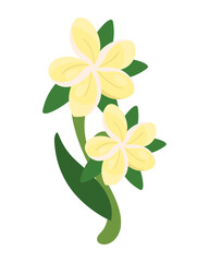 Sticker - Flowers plant icon isolated