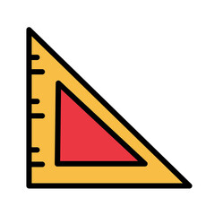 Canvas Print -  Angle Ruler Vector Icon