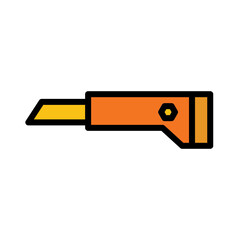 Canvas Print -  Cutter Knife Tools Icon