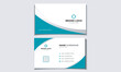 © Sani Akbar - Modern professional business card design vector template with colors and smart mockup.
