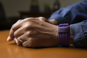 A close-up shot highlights a person's hands displaying a 