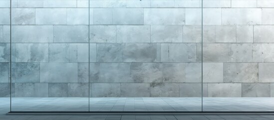 Poster - Texture of seamless glass wall