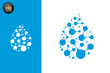 Bio water logo vector template