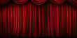Theater stage red curtains wallpaper.