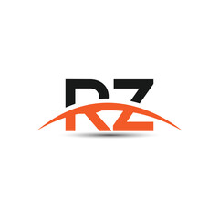 Canvas Print - RZ letter logo design