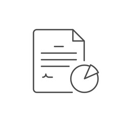 Wall Mural - Shareholder document line outline icon