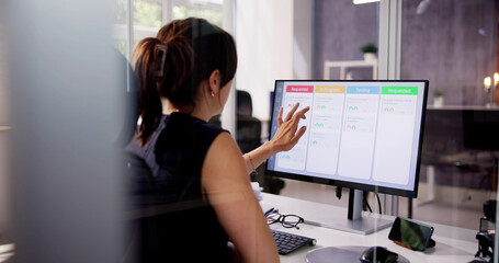 Poster - Kanban Project Management Software On Laptop