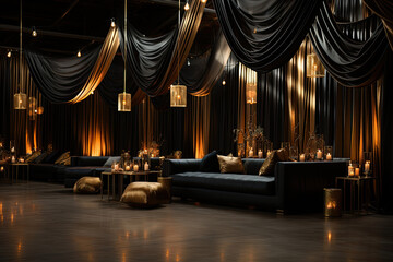 Aufkleber - Halloween interior decoration in living room