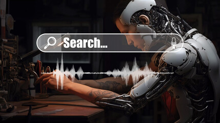 Poster - ki search concept