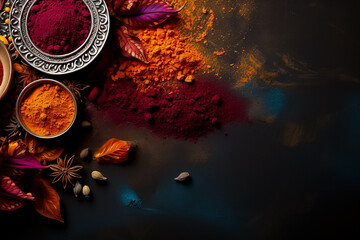 Diwali background with a place for text