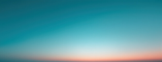 Poster - Minimalist Aqua and Orange Gradient Backdrop  with Copy Space, Perfect for Branding. Gradient Background Ideal for Presentations..
