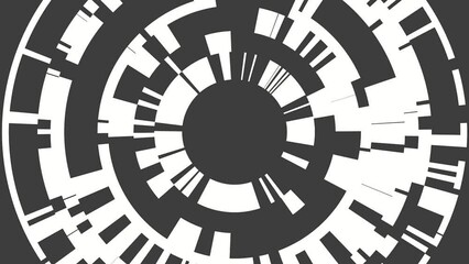 Poster - White and gray abstract background in a high-tech style. Motion animation.