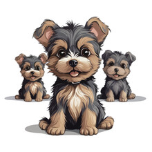 Cute Dogs Vector Collection For Illustration Sticker