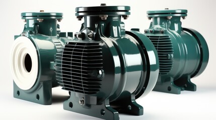 Poster - Submersible Sewage Pumps isolated on white background.