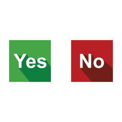 Poster - Do and Don't, yes or no, choice picker vector illustration button choice. Suitable for elements of advice info graphic information or tips. Check mark and cross mark icon.