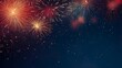 Abstract firework background with free space