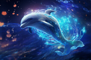 Neon Dolphin