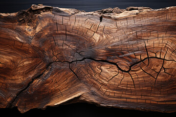 Aufkleber - trunk design solid wood texture   