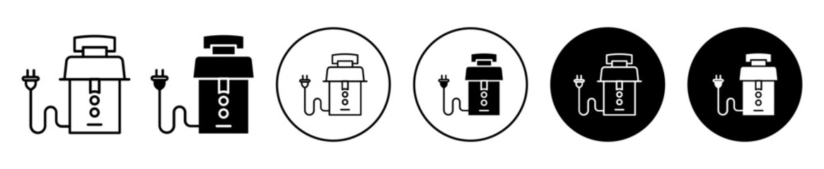 Poster - garbage disposal icon. electric drain waste remover device symbol. Kitchen sink cleaner equipment vector. Household appliance to recycle food sign.