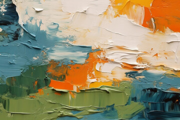 Wall Mural - A close-up of a dynamic color paint background, Generative AI