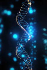 Wall Mural - DNA Helix Abstract Background
