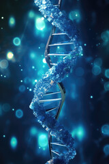 Wall Mural - DNA Helix Abstract Background