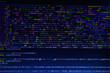 © Hasib - Software developer programming code. Abstract modern virtual computer script. Work of software developer programmer on desktop screen closeup. Online Internet cyberspace reality concept
