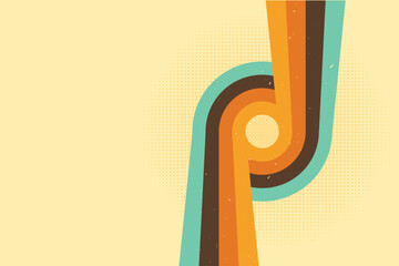 Poster - Vintage perspective lines background.retro backdrop and wallpaper.