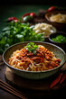 © View Stock - Illustrated tomato noodles with bean paste