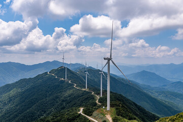 Sticker - turbine in the mountains