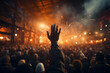 © fadi - crowd of people dancing at concert