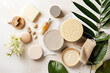 Beauty, spa and treatment natural cosmetics and self-care concept, flat lay, top view, aesthetic look