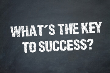 Poster - What´s the key to success?	
