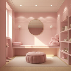 Wall Mural - Pink Interior