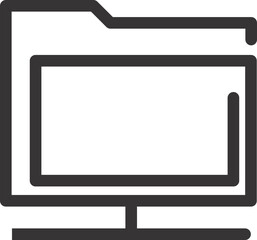 Fototapete - lcd monitor with screen