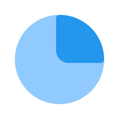 Poster - pie chart flat icon