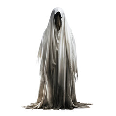 Canvas Print - Scary ghost isolated on transparent background PNG