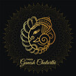 Happy Ganesh Chaturthi Vector design template, festival , indain, ganpati,