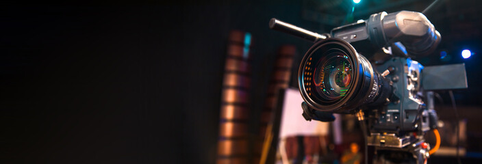tv camera in recording