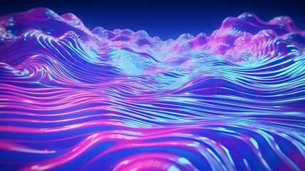 Fototapete - Abstract background with purple blue gradient wave