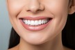 © Karlaage - A woman with a beautiful smile showcasing her white teeth created with Generative AI technology