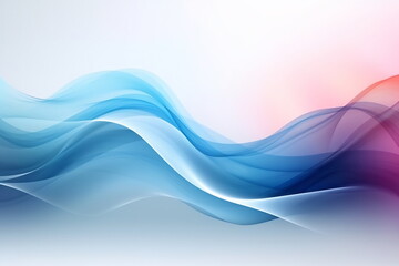 Curved wave in motion. Blue purple wallpaper background