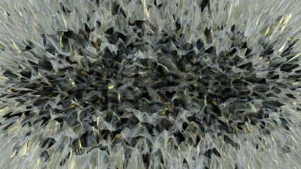 Poster - Animation of abstract glass surface background with light reflections in 3d rendering.