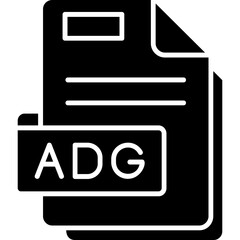 Wall Mural - Adg File Format Icon