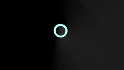 Poster - Loops seamless dark abstract background in the form of a tunnel of circles. Rendering animation.