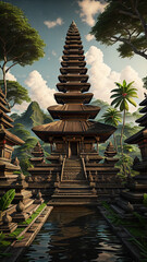 Wall Mural - Bali Watertemple 