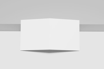 Wall Mural - Square Bifold Blank Mockup