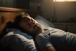 © Johnathan - Caucasian Male Sleepy Trying To Sleep At Night Background Generative AI